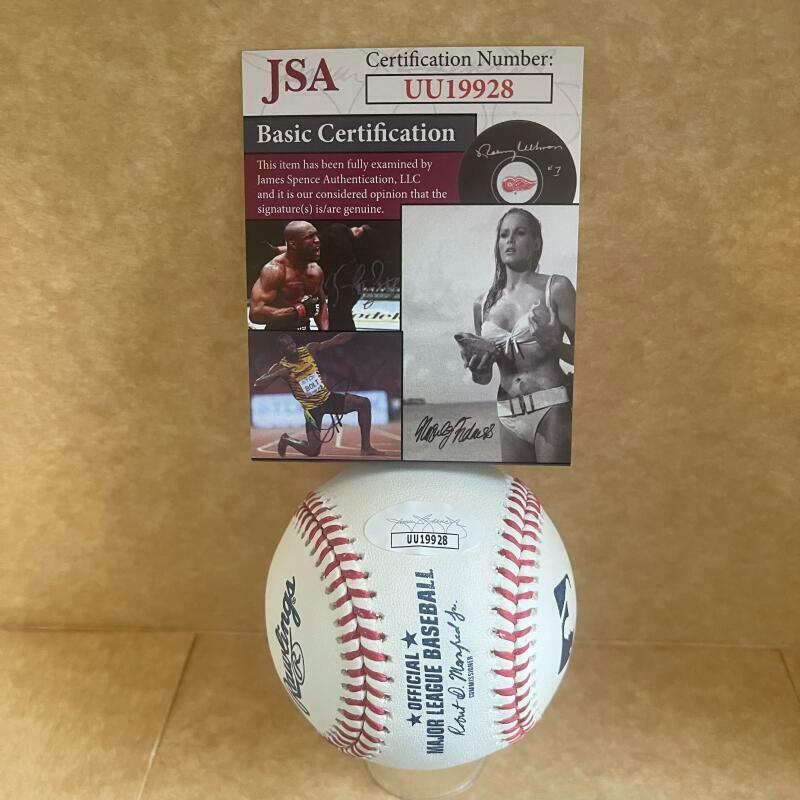 JARROD SALTALAMACCHIA BOSTON RED SOX 2013 WS CHAMPS SIGNED M.L. BASEBALL JSA UU1