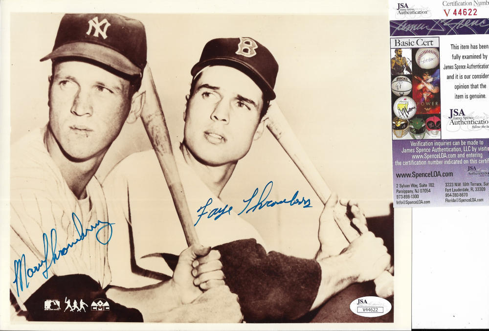 MARV THRONEBERRY BROTHER FAYE DECEASED SIGNED AUTOGRAPH 8X10 PHOTO JSA V44622