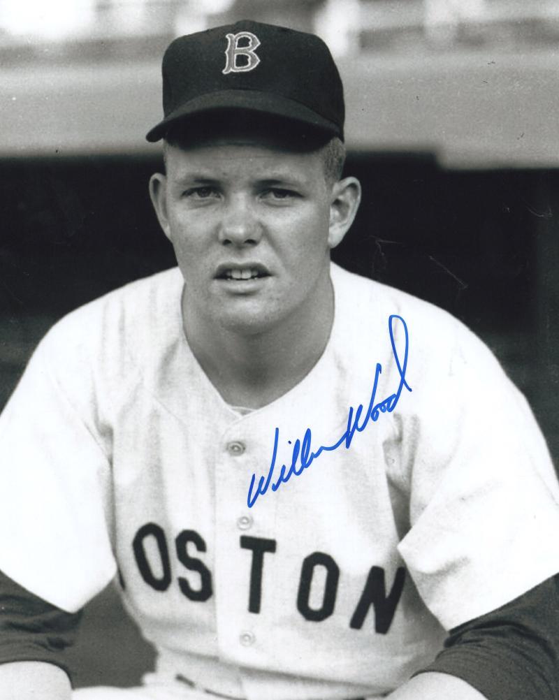 WILBUR WOOD BOSTON RED SOX SIGNED AUTOGRAPHED 8X10 PHOTO W/COA