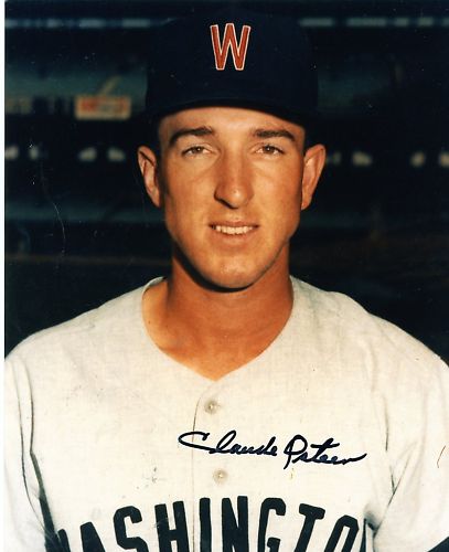 CLAUDE  OSTEEN  WASHINGTON  SENATORS    SIGNED 8X10