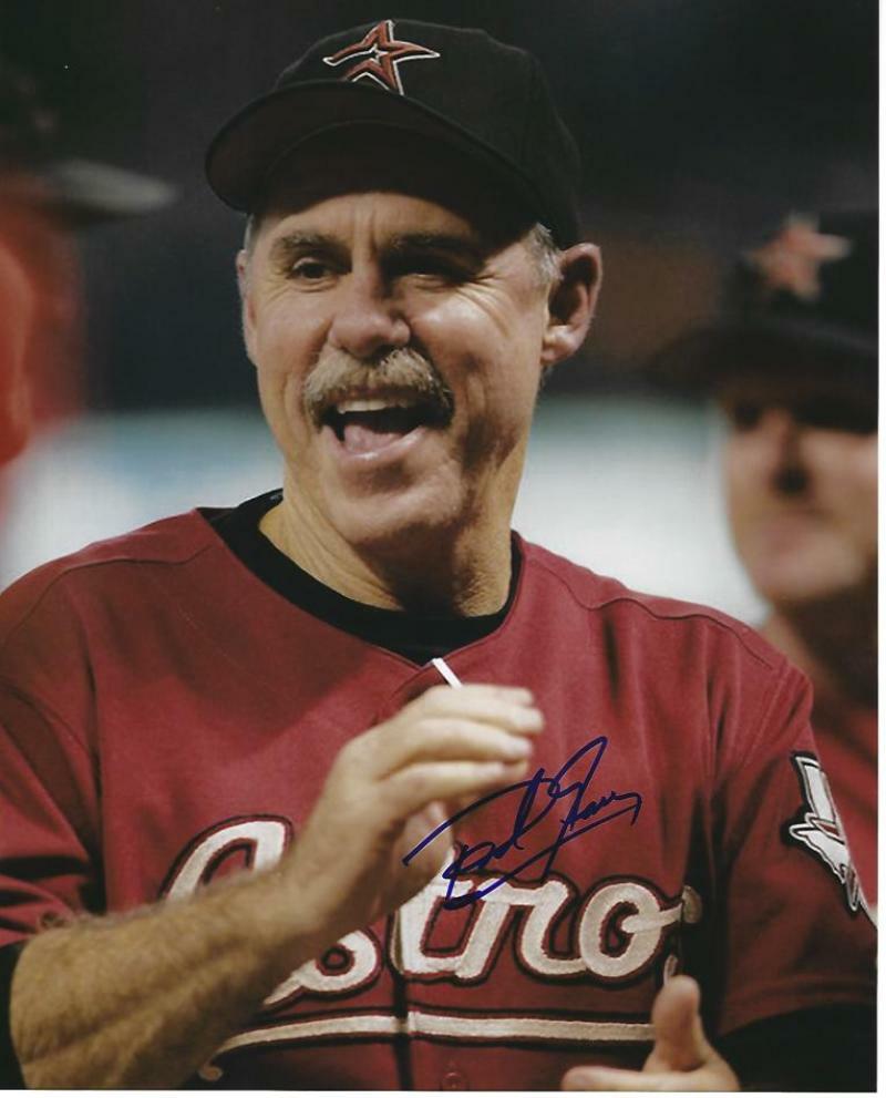 PHIL GARNER HOUSTON ASTROS MANAGER SIGNED AUTOGRAPHED 8X10 W/ COA