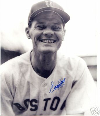 EDDIE JOOST BOSTON RED SOX SIGNED 8X10 PHOTO W/COA