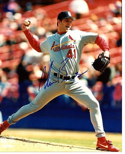 ALAN  BENES    ST LOUIS CARDINALS  SIGNED 8X10 PHOTO