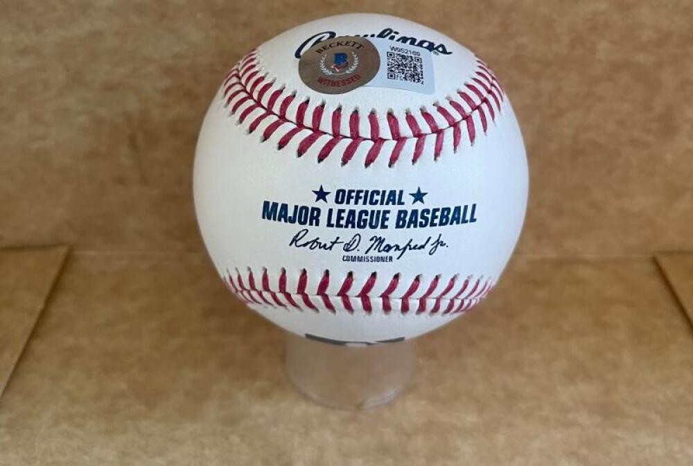BROCK WILKEN BREWERS  SIGNED AUTOGRAPHED M.L. BASEBALL BECKETT AUTH