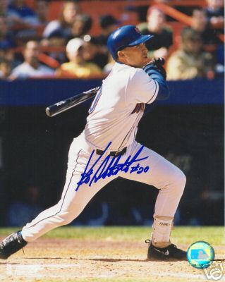 KURT ABBOTT NEY YORK METS SIGNED 8X10 PHOTO W/COA