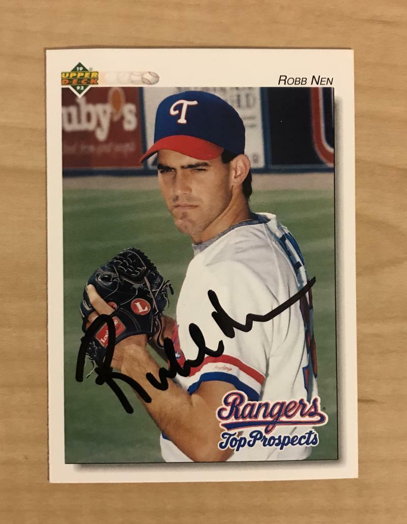 ROBIN NEN TULSA DRILLERS SIGNED AUTOGRAPHED 1992 UPPER DECK CARD #84 W/COA 