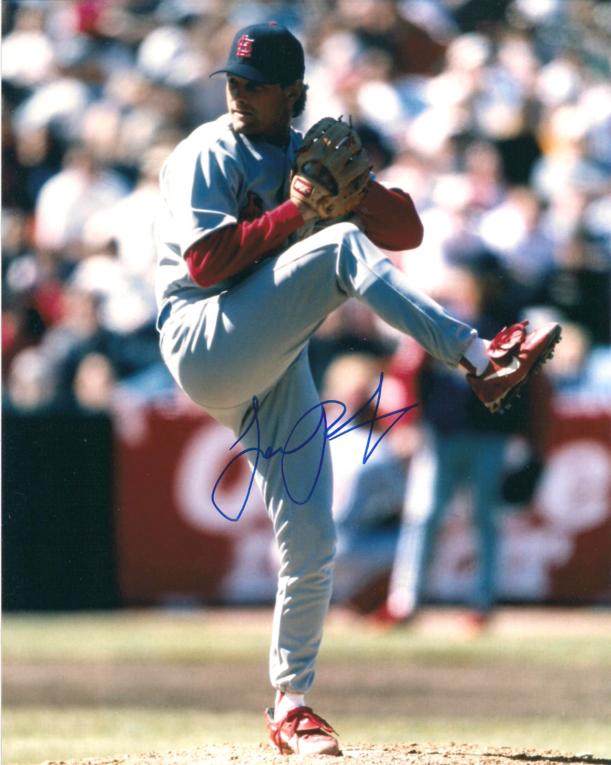 LANCE PAINTER ST LOUIS CARDINALS SIGNED AUTOGRAPHED 8X10 PHOTO W/COA