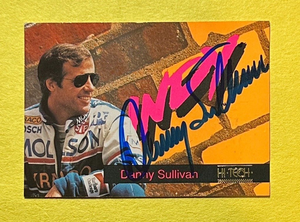 1993 HI-TECH DANNY SULLIVAN SIGNED AUTOGRAPH CARD W/ COA #40