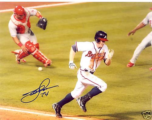 JOSH ANDERSON ATLANTA BRAVES SIGNED 8X10 PHOTO W/COA