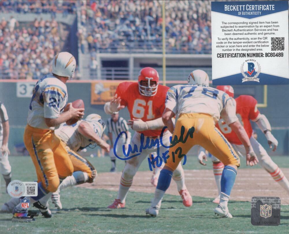 CURLEY CULP KANSAS CITY CHIEFS SIGNED 8X10 PHOTO BECKETT BC60489