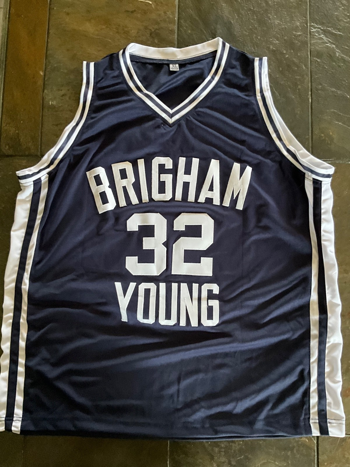 Jimmer Fredette BYU Brigham Young Signed Blue Custom Jersey PSA Authentic
