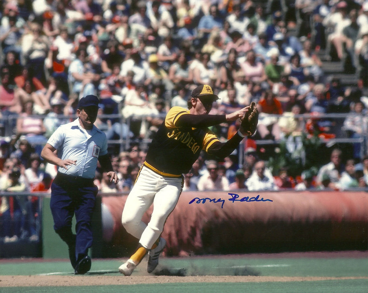 DOUG READER SAN DIEGO PADRES SIGNED AUTOGRAPHED 8x10 PHOTO W/COA FIELDING