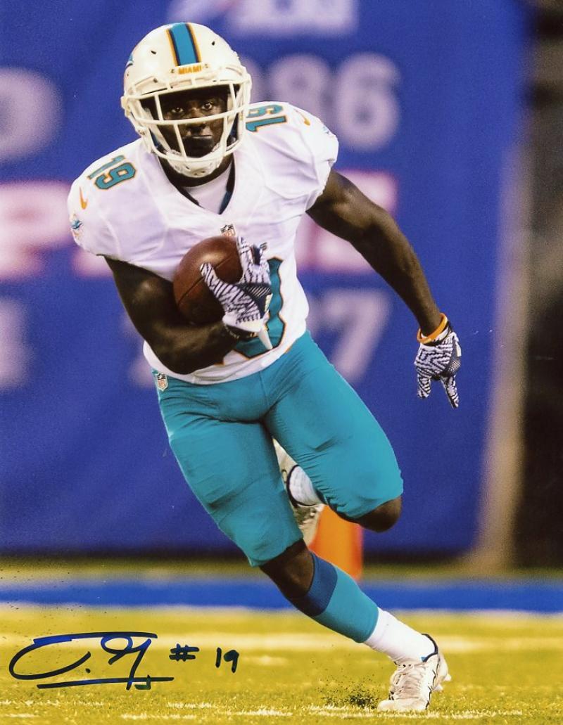 JAKEEM GRANT MIAMI DOLPHINS KICKOFF SIGNED 8X10 PHOTO W/ PHOTO PROOF