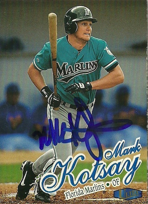 MARK KOTSAY FLORIDA MARLINS SIGNED AUTOGRAPHED 1998 FLEER CARD #69 W/COA