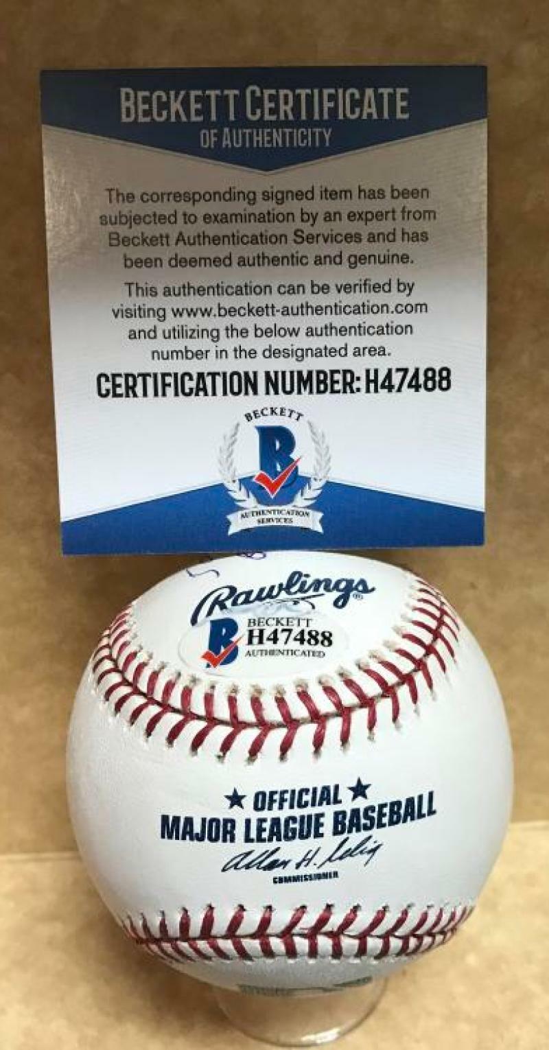 BRUCE FROEMING UMPIRE 50008-16-06 SIGNED AUTO M.L. BASEBALL BECKETT H47488
