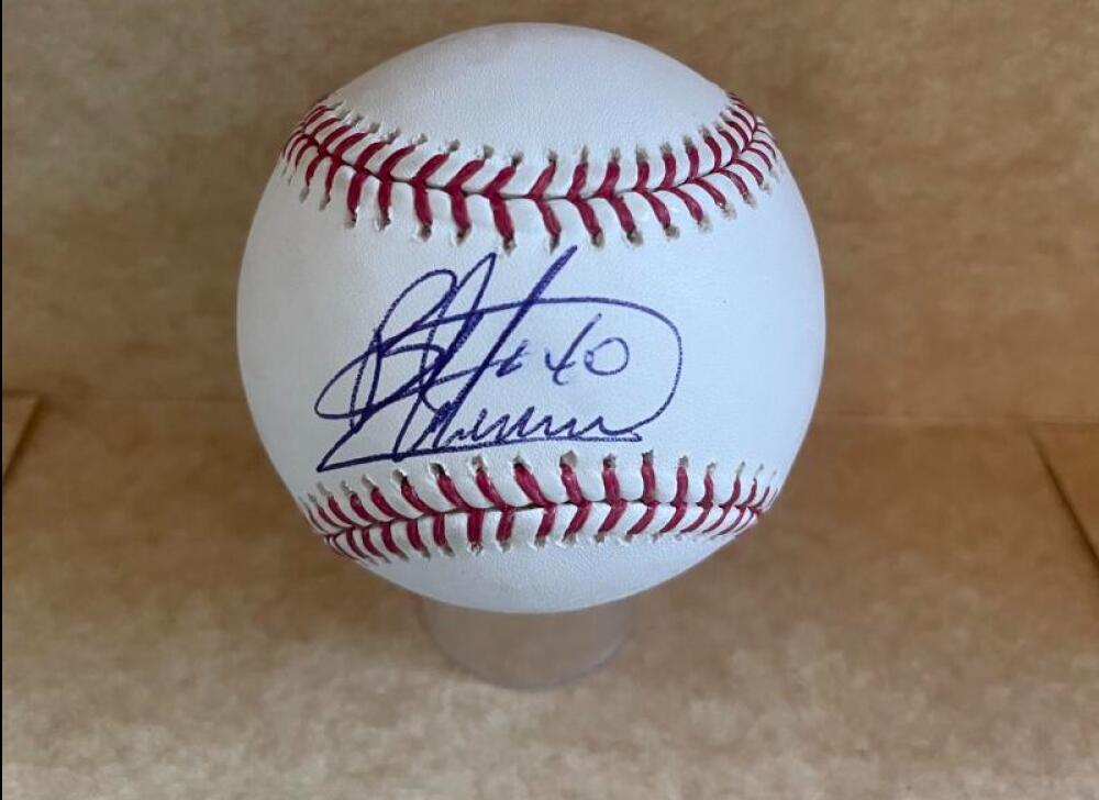 BARTOLO COLON METS/INDIANS SIGNED AUTOGRAPHED M.L. BASEBALL BECKETT AUTH