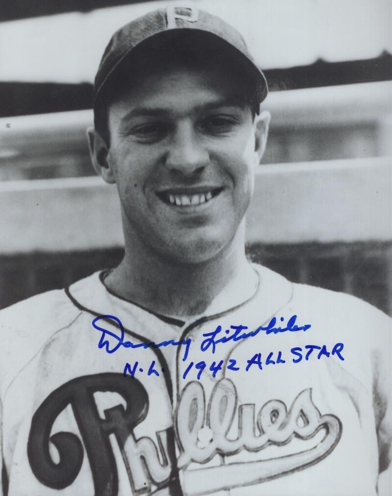 DANNY LITWHILER PHILLIES NL ALL STAR SIGNED AUTOGRAPHED 8X10 PHOTO W/ COA