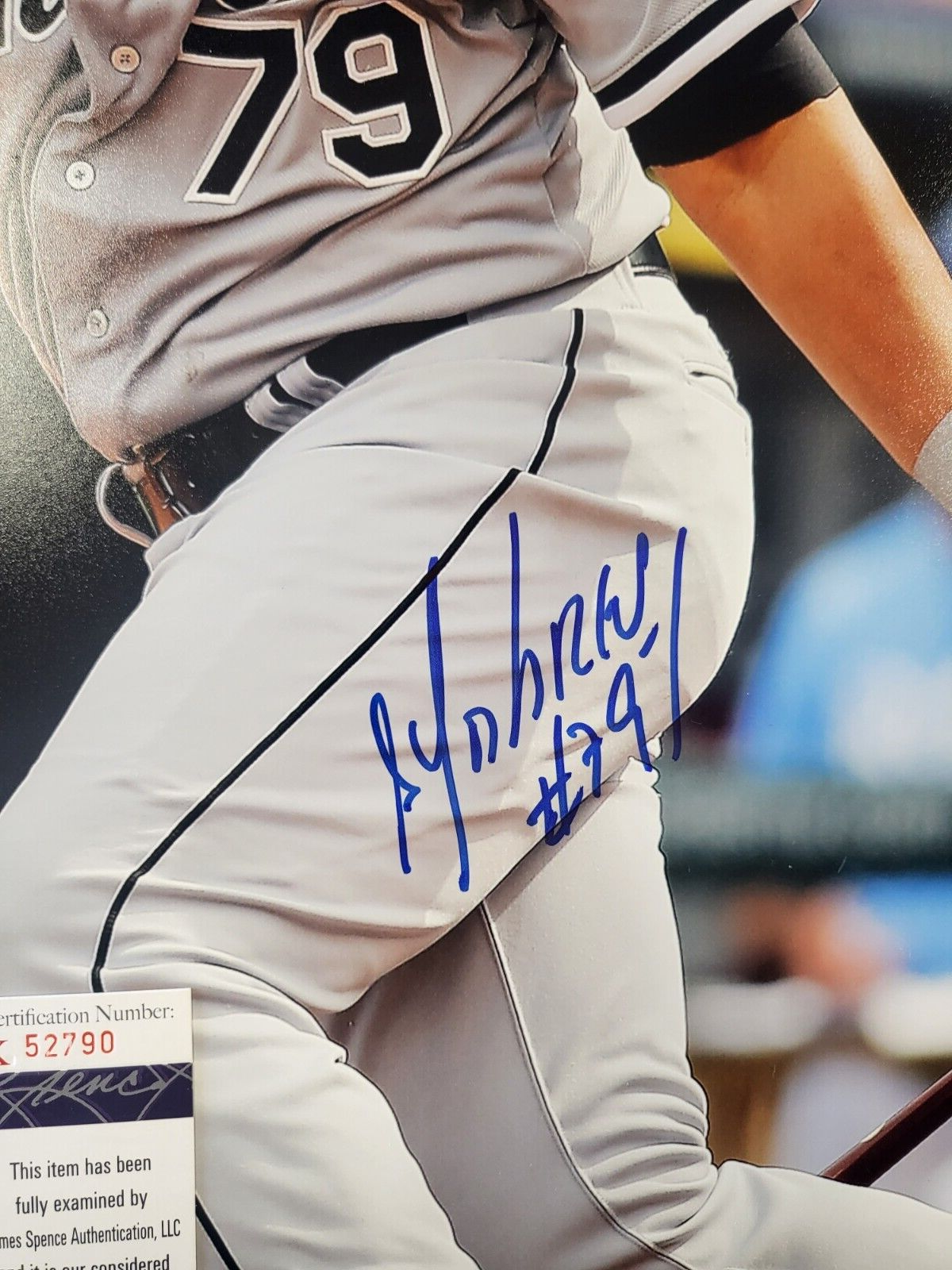 JOSE ABREU CHICAGO WHITE SOX SIGNED AUTOGRAPHED 16X20 PHOTO JSA COA