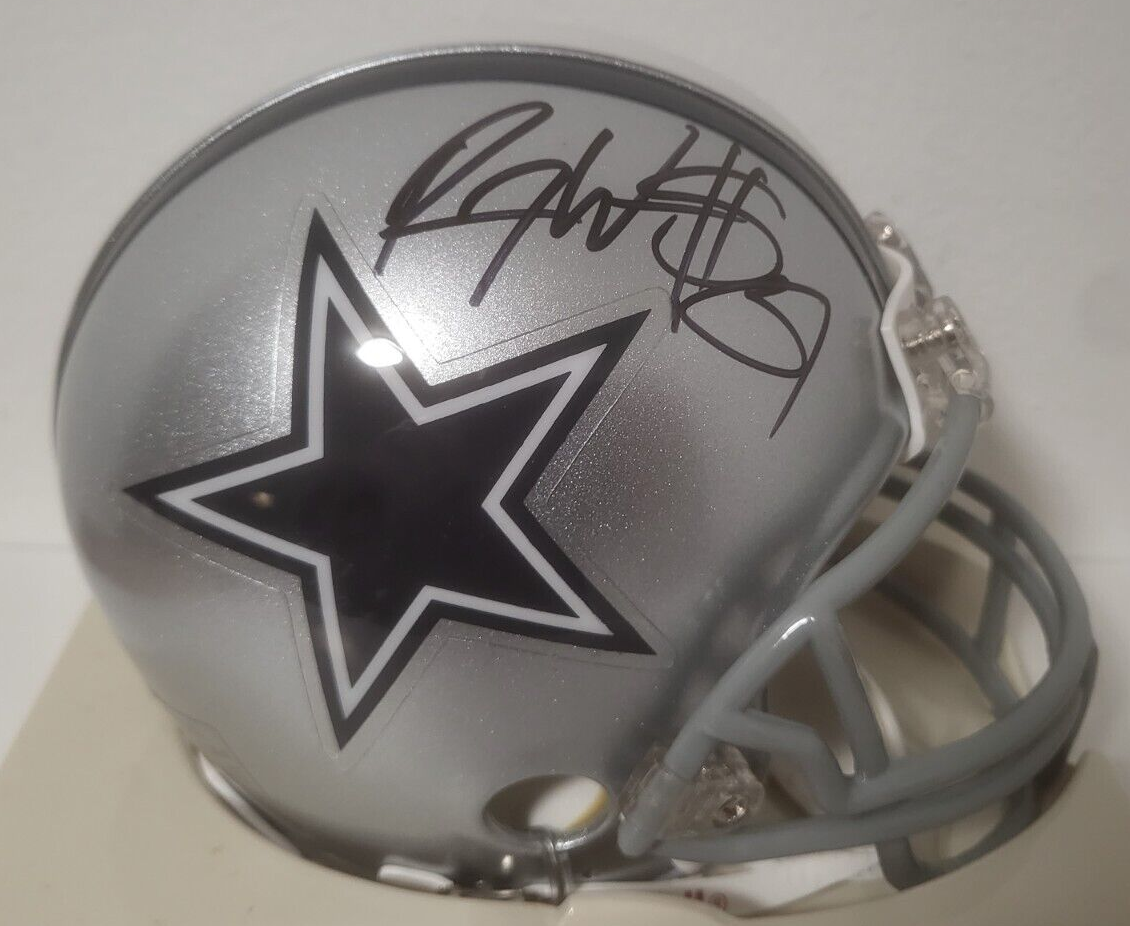 ROY WILLIAMS DALLAS COWBOYS SIGNED AUTOGRAPHED AUTO RIDDELL MINI HELMET W/COA