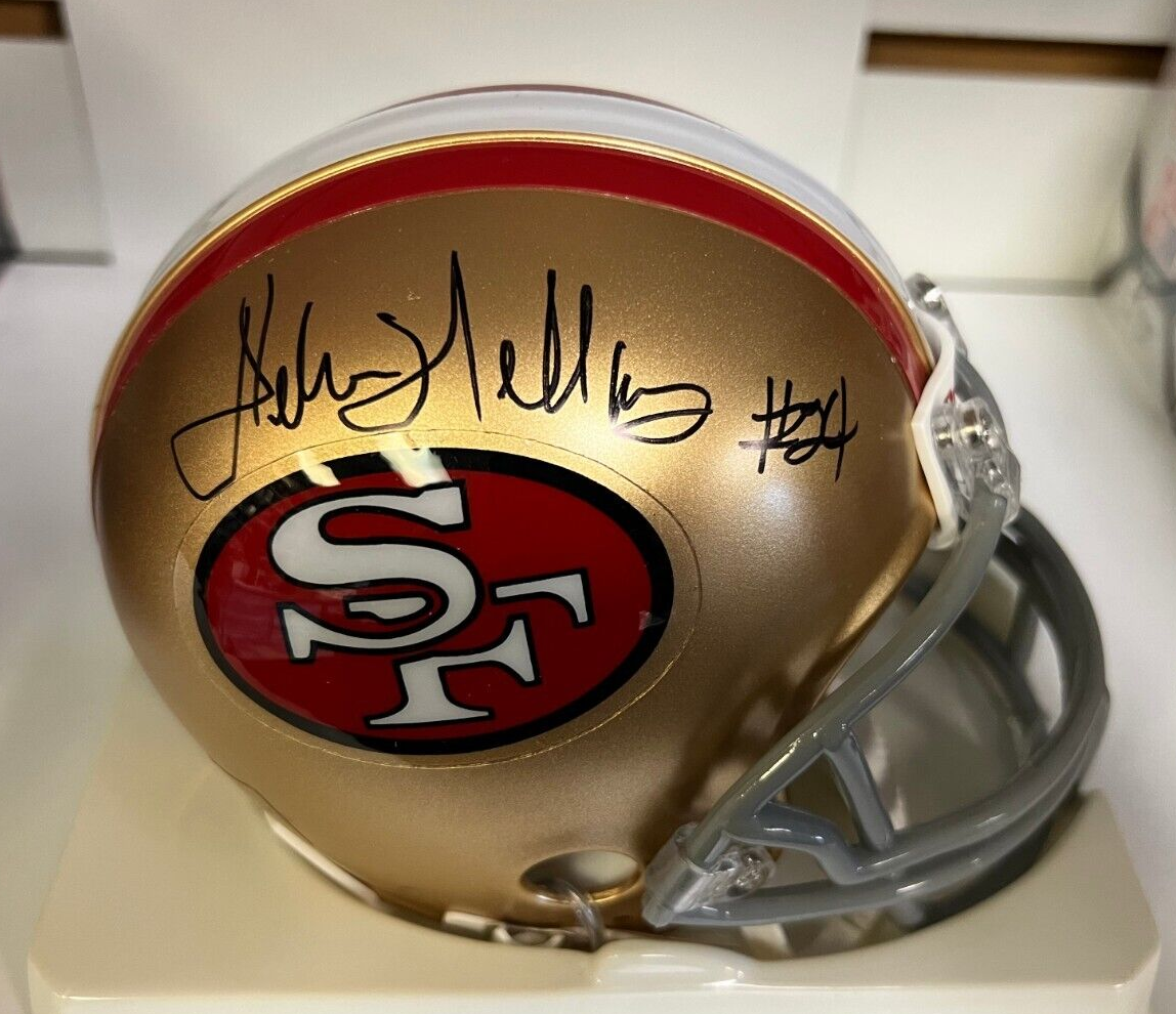 DELVIN WILLIAMS SAN FRANCISCO 49ERS SIGNED AUTOGRAPHED MINI HELMET W/COA *