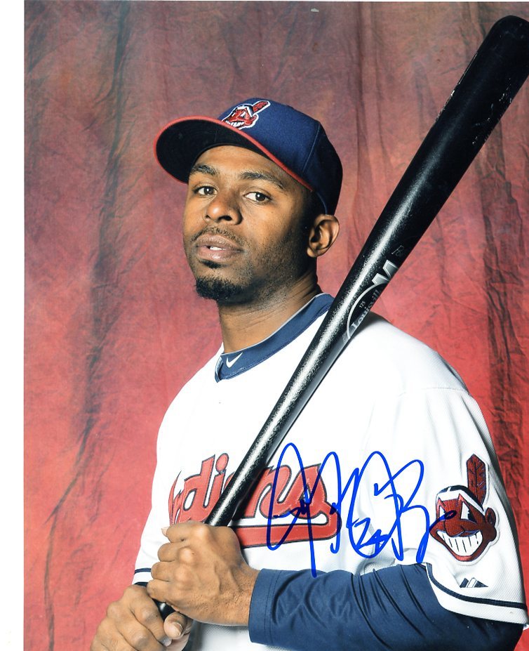 MICHAEL BOURN CLEVELAND INDIANS  SIGNED AUTOGRAPHED 8X10  PHOTO