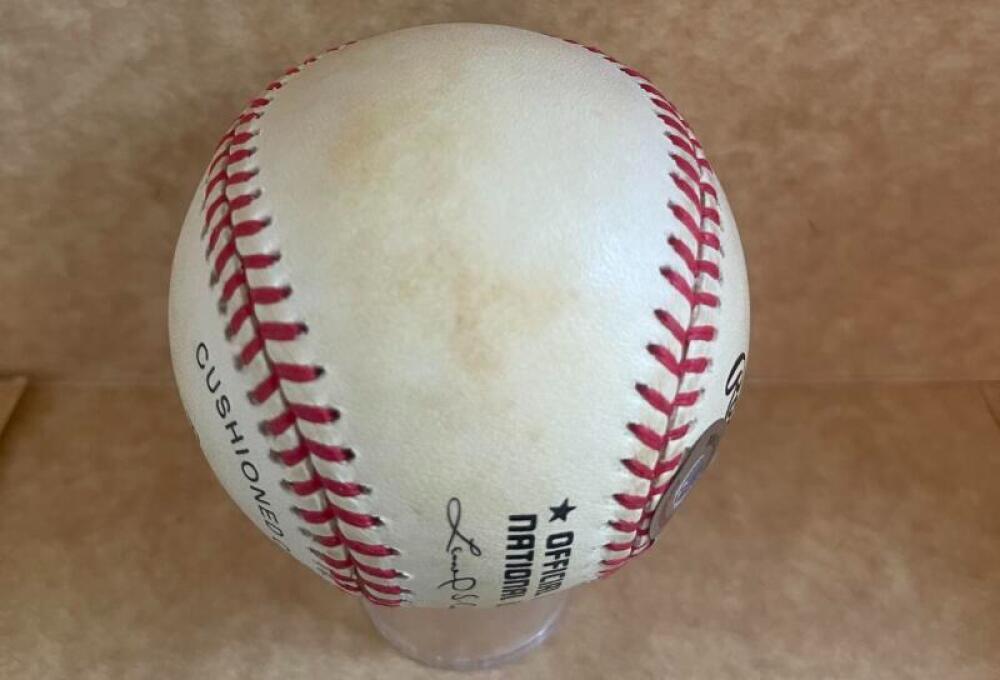 PETER GAMMONS ESPN  SIGNED VINTAGE N.L. BASEBALL BECKETT AUTH