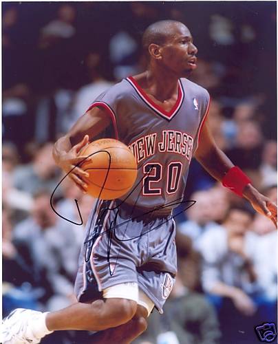 DOUG OVERTON NEW JERSEY NETS SIGNED 8X10 PHOTO W/COA