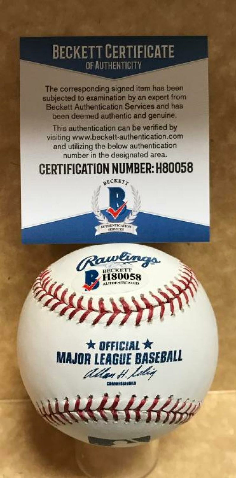CAMERON MAYBIN NEW YORK YANKEES SIGNED AUTO M.L. BASEBALL BECKETT H80058