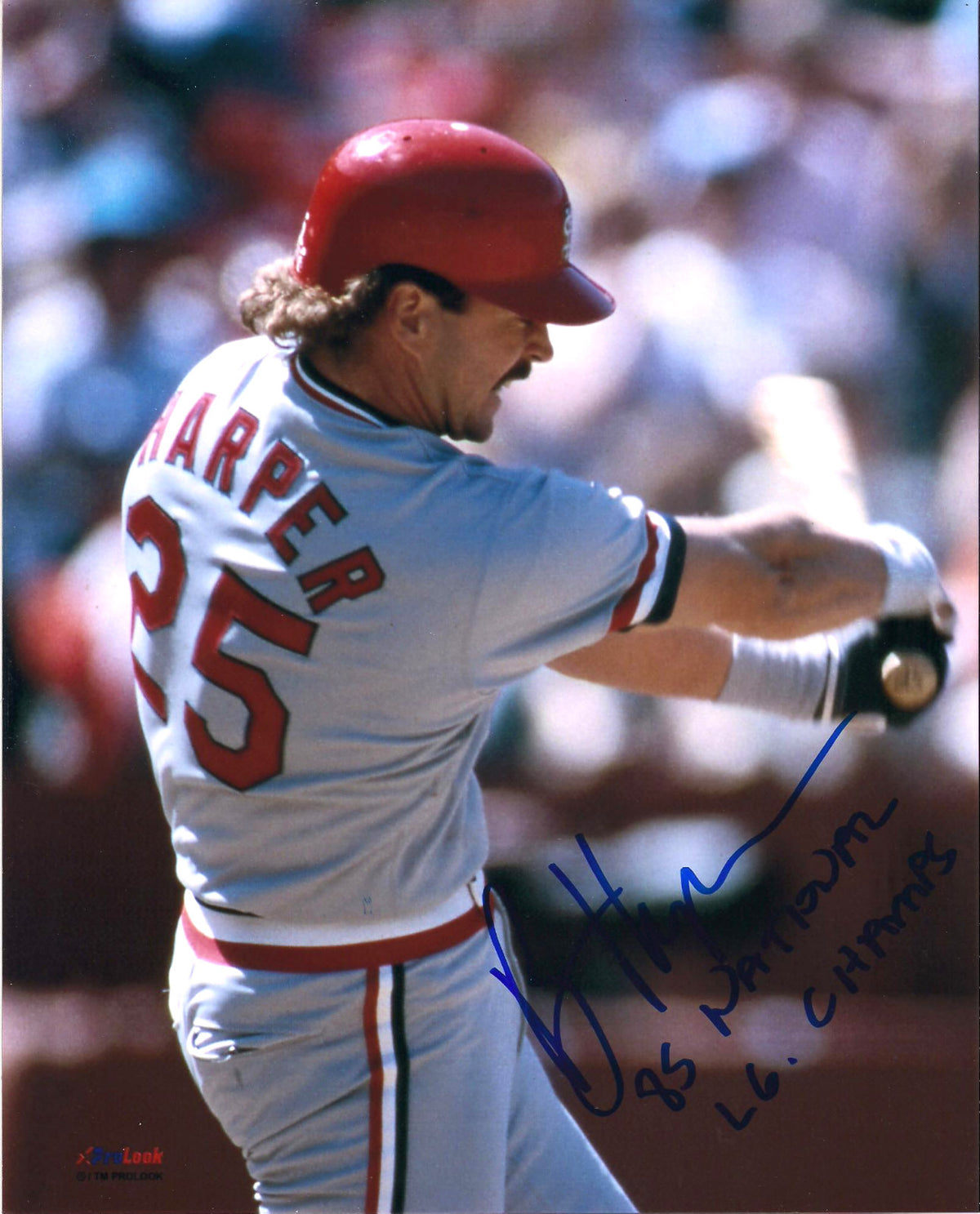 BRIAN HARPER ST LOUIS CARDINALS AUTOGRAPHED 8X10 PHOTO W/COA