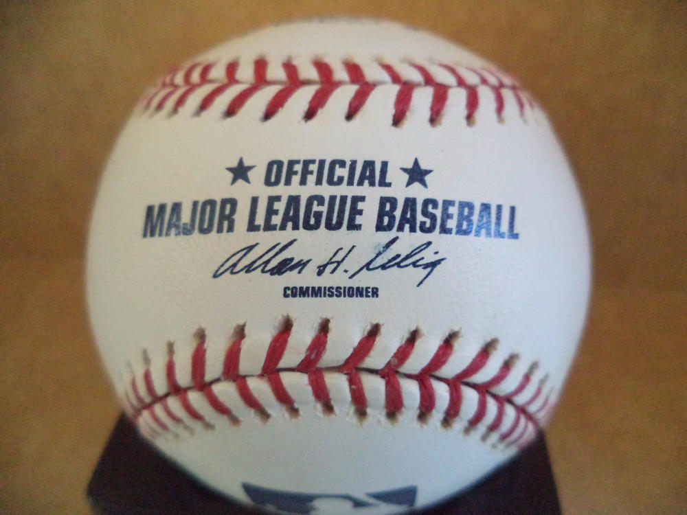 TOMMY MANZELLA HOUSTON ASTROS SIGNED AUTOGRAPHED M.L. BASEBALL W/COA