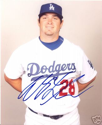ANDY LAROCHE LOS ANGELES DODGERS SIGNED 8X10 PHOTO COA