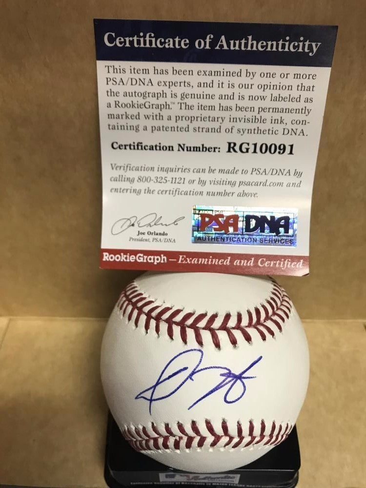 DILLON TATE NEW YORK   YANKEES  ROOKIE BALL SIGNED M.L. BASEBALL PSA RG10091