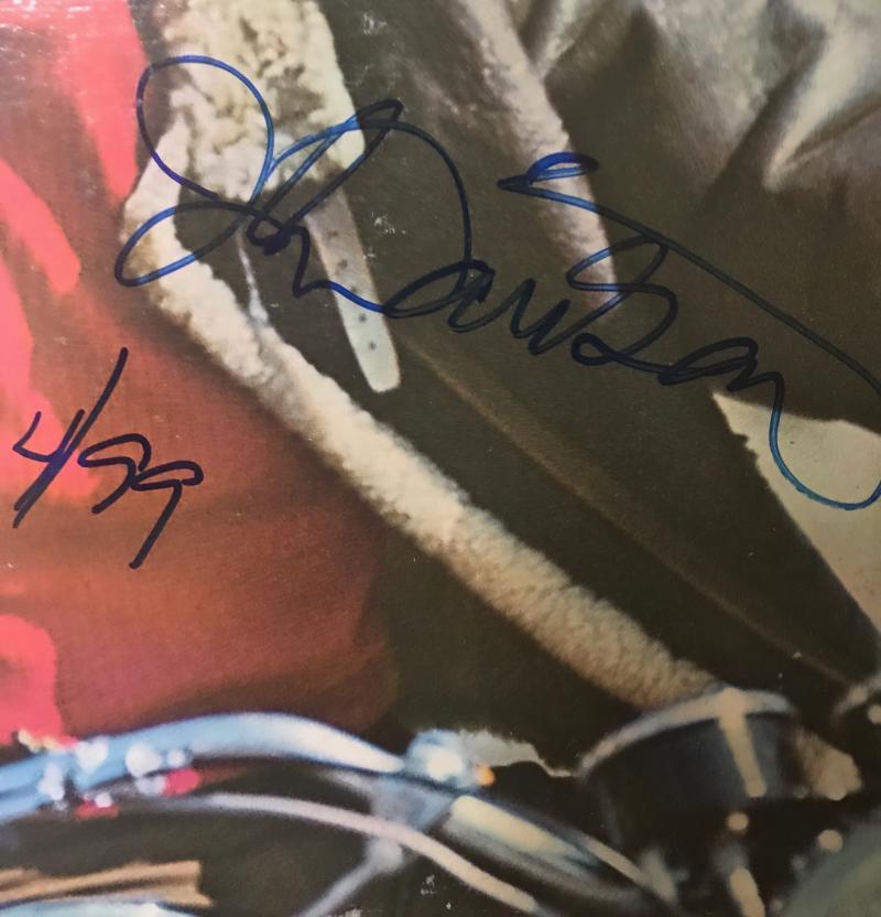 JOHN  DAVIDSON  GOIN' PLACES SIGNED 1997  VINYL RECORD ALBUM B W/COA