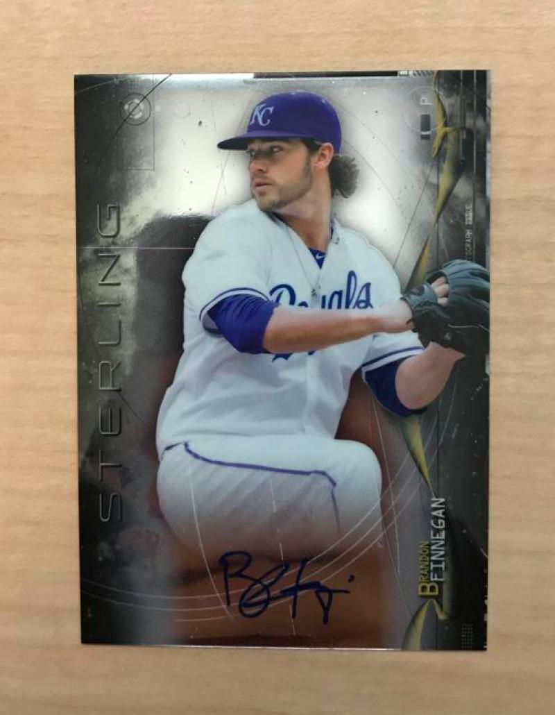 BRANDON FINNEGAN KANSAS CITY ROYALS SIGNED 2014 BOWMAN STERLING CARD #BSPA-BF