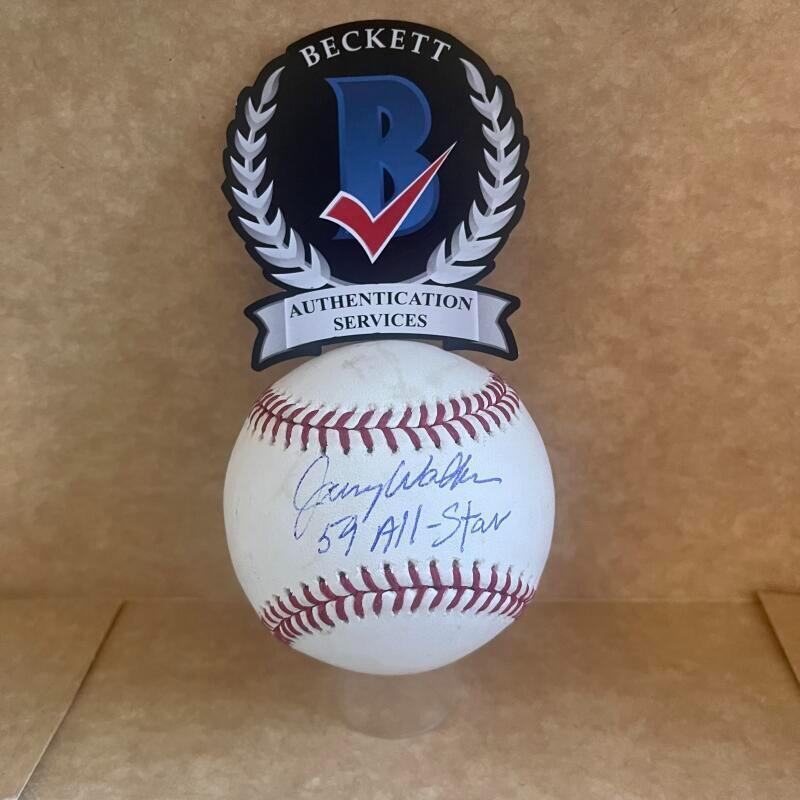 JERRY WALKER 59 ALL-STAR SIGNED AUTO M.L. BASEBALL BAS AUTHENTICATED