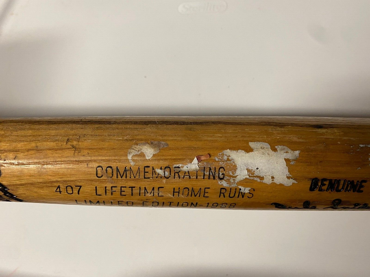 DUKE SNIDER DODGERS SIGNED AUTOGRAPHED VINTAGE LV SLUGGER 407 HOME RUN BAT W/COA