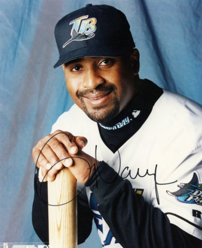 GREG VAUGHN TAMPA BAY RAYS SIGNED 8X10 PHOTO W/COA