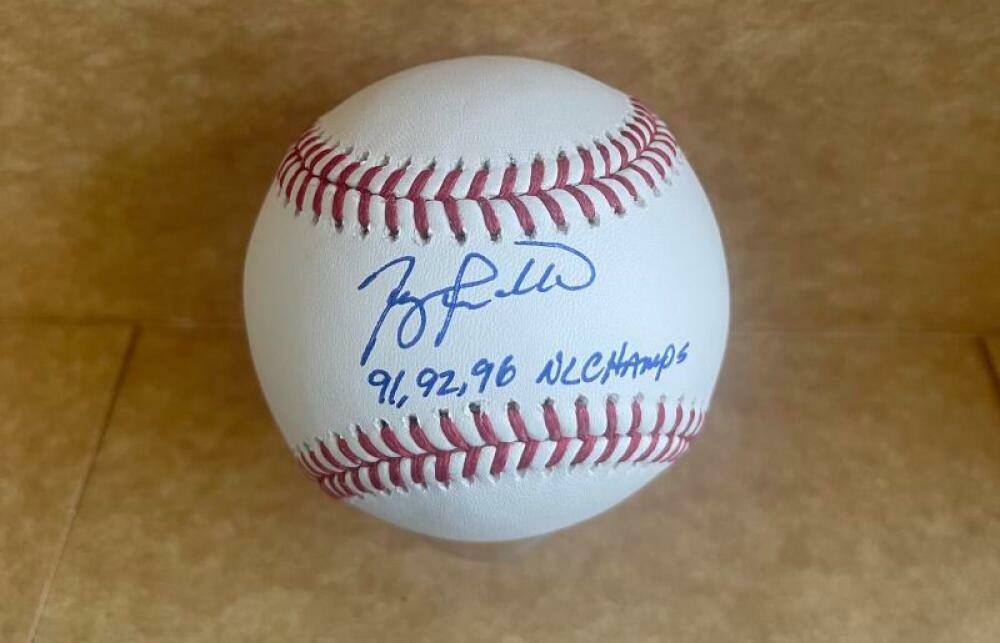 TERRY PENDLETON BRAVES 91,92, 96 NL CHAMPS SIGNED AUTOGRAPHED JSA VV20850