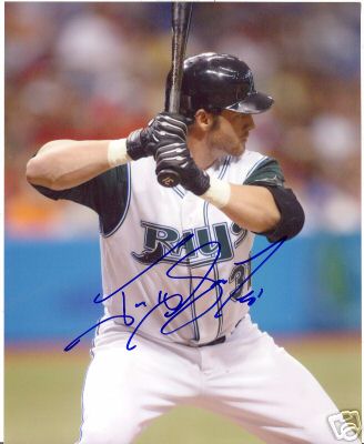 JONNY GOMES TAMPA BAY DEVIL RAYS SIGNED 8X10 PHOTO