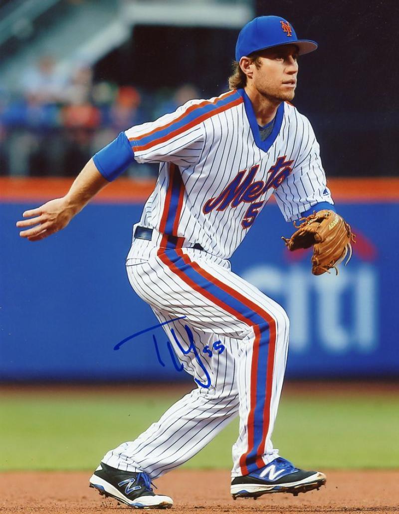 TY KELLY NEW YORK METS SIGNED 8X10 PHOTO W/COA