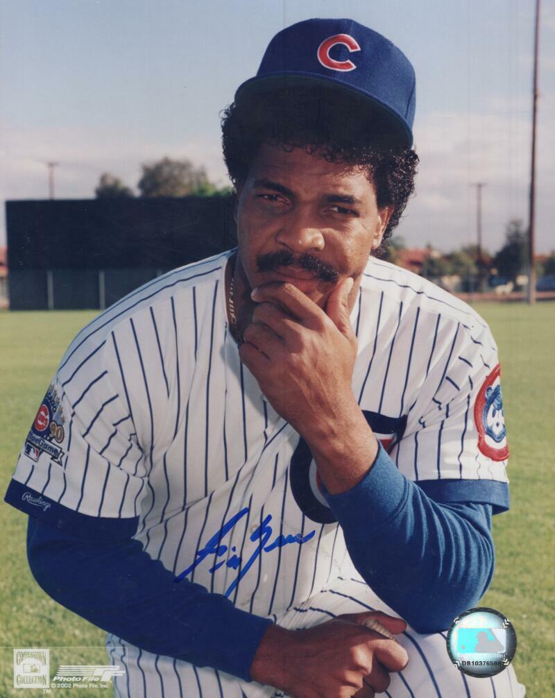 GEORGE BELL   CHICAGO CUBS SIGNED AUTOGRAPHED 8X10 PHOTO W/ COA