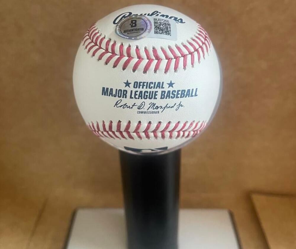 CAM SMITH HOUSTON ASTROS SIGNED AUTOGRAPHED M.L. BASEBALL BECKETT AUTH