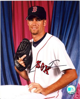 CASEY FOSSUM BOSTON RED SOX SIGNED 8X10 PHOTO W/COA