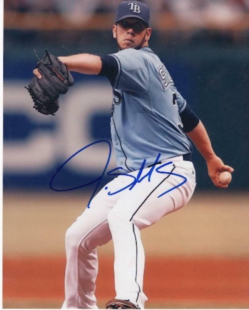 JAMES SHIELDS TAMPA BAY RAYS SIGNED AUTOGRAPHED  8X10 PHOTO W/COA