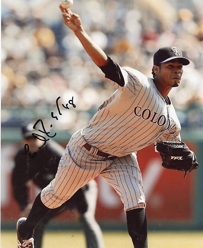 ESMIL  ROGERS   COLORADO  ROCKIES  SIGNED 8X10 PHOTO