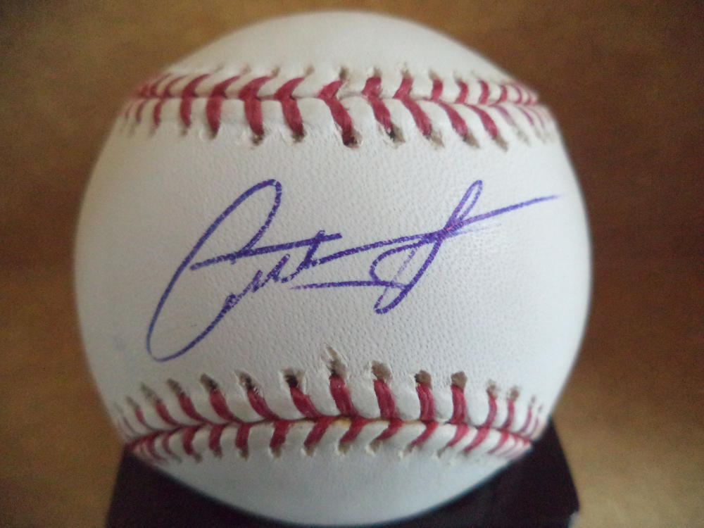ANTHONY LEREW ATLANTA BRAVES SIGNED AUTOGRAPHED M.L. BASEBALL W/COA