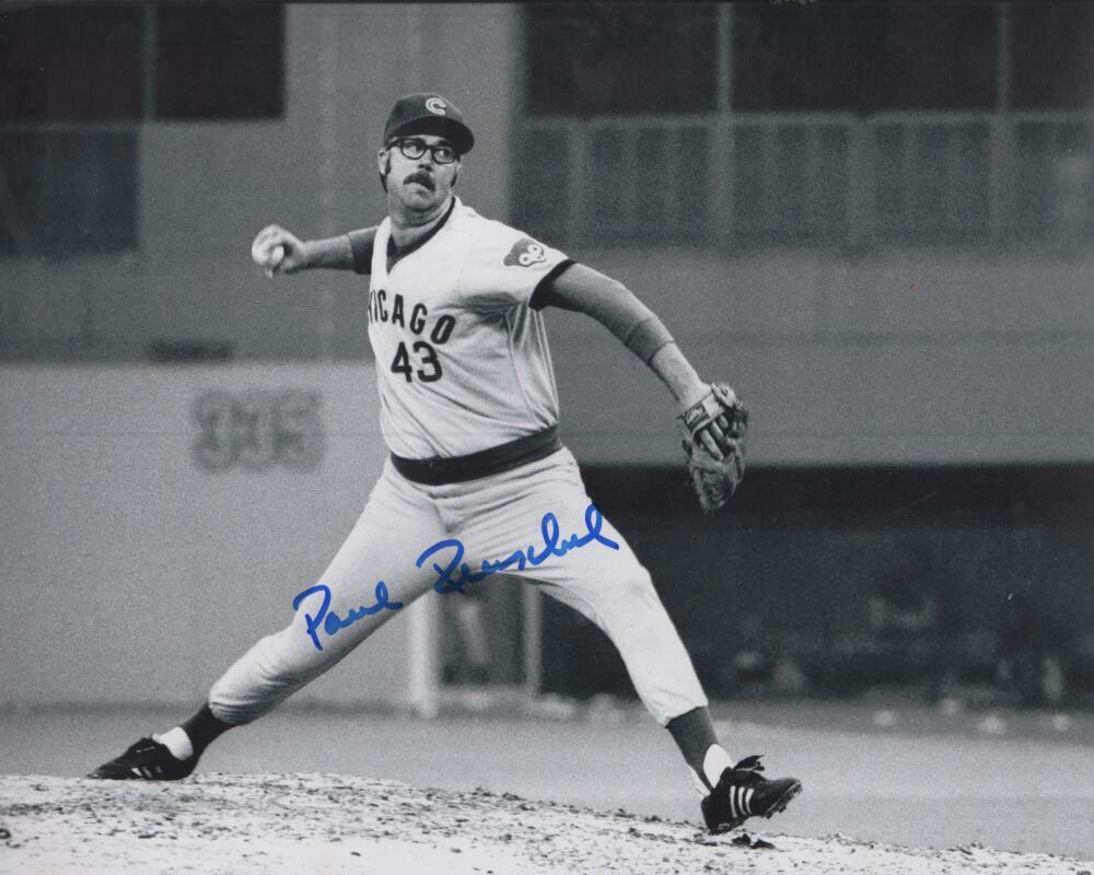 PAUL  REUSCHEL CHICAGO CUBS SIGNED AUTOGRAPHED 8X10 PHOTO W/ COA