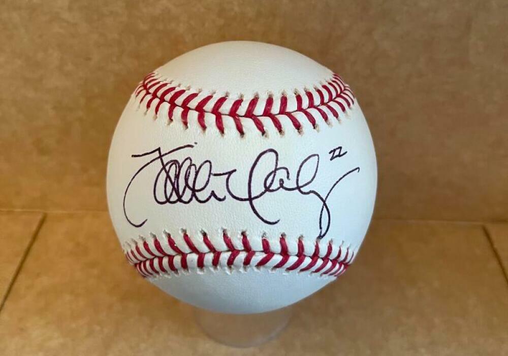 XAVIER NADY PADRES/CUBS/YANKEES SIGNED AUTOGRAPHED M.L. BASEBALL BAS BA29521