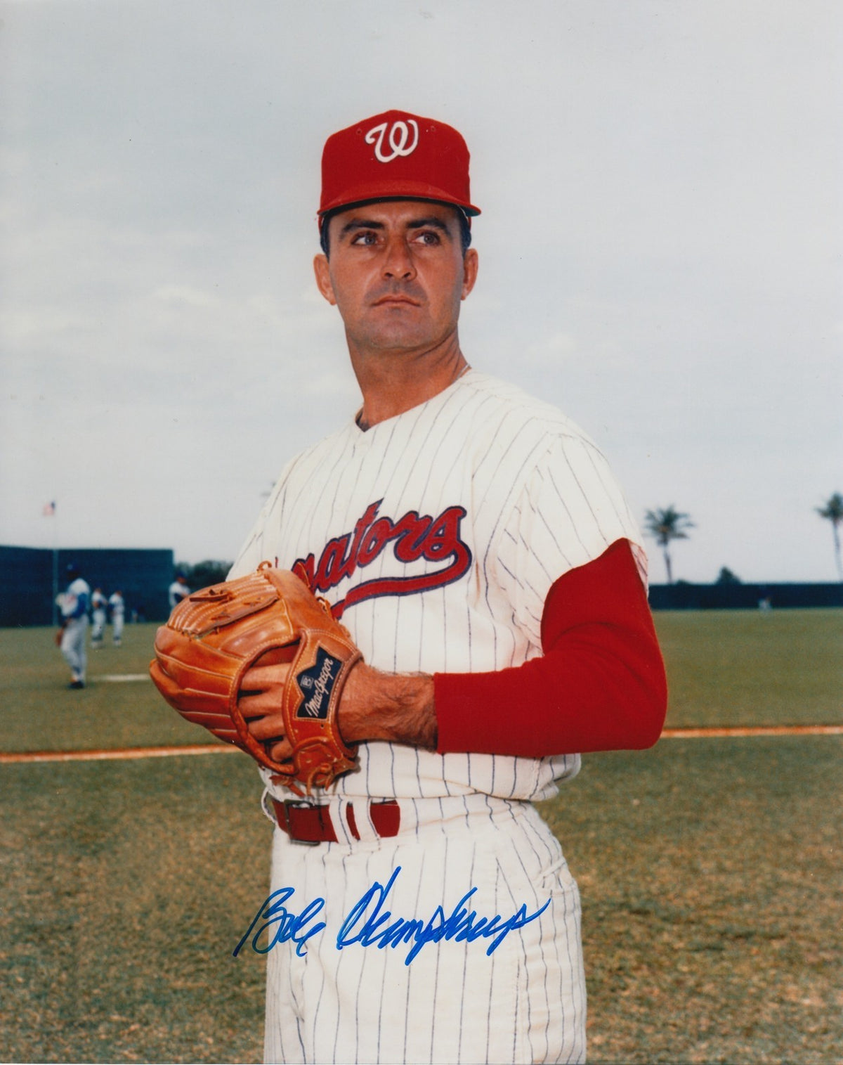 BOB HUMPHREYS WASHINGTON SENATORS SIGNED AUTOGRAPHED 8X10 PHOTO W/COA