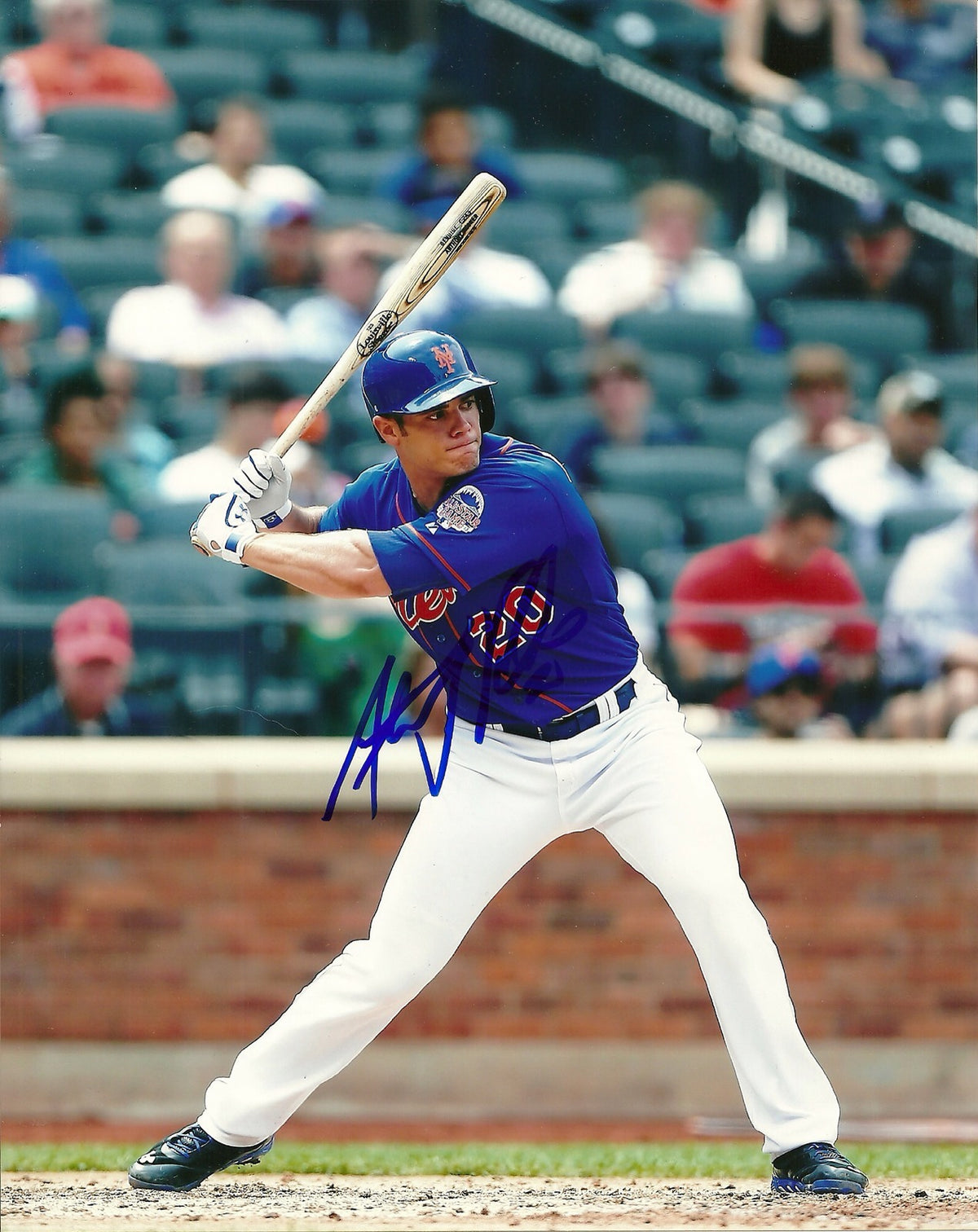 ANTHONY RECKER NEW YORK METS SIGNED AUTO 8x10 PHOTO W/COA